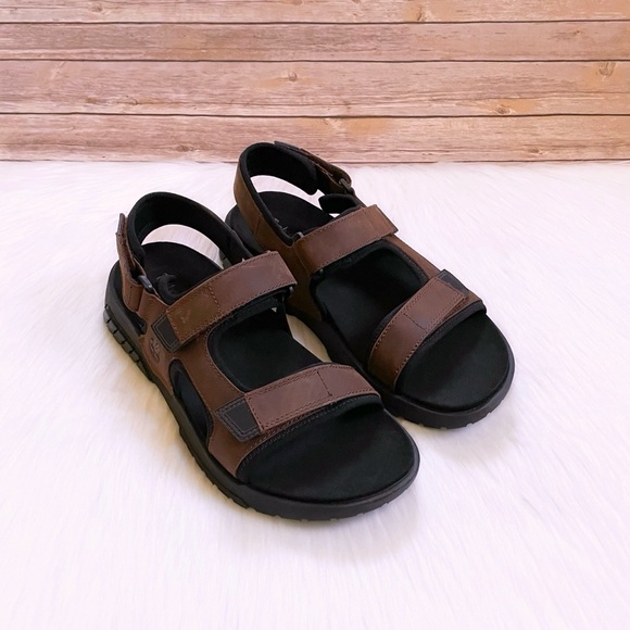 Timberland Men’s Anchor Watch Back Strap Brown Sandals - Picture 5 of 7